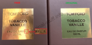 Название на коробке Tom Ford Tobacco Vanille